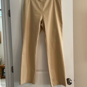 Soft Surroundings Beige Cotton-Blend Pants